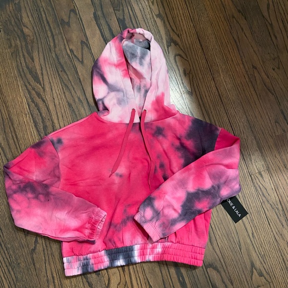 Pink tie dye hoodie - Picture 2 of 4